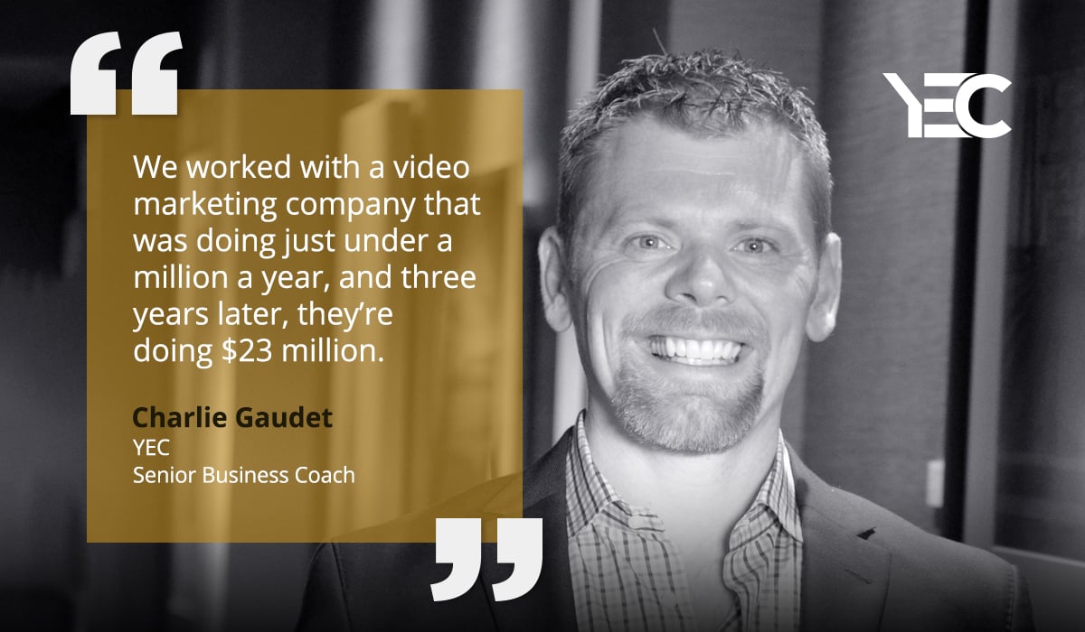 Senior Business Coach Charlie Gaudet Leverages His Expertise for YEC Members