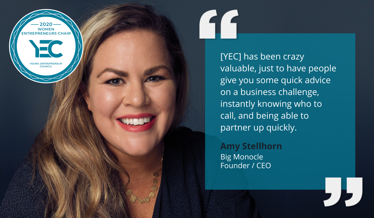 Amy Stellhorn is YEC Women Entrepreneurs Group Chair