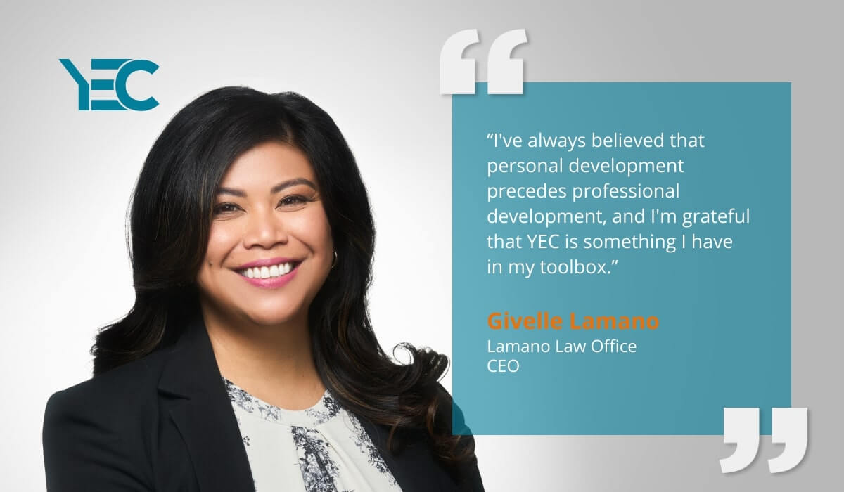 YEC’s Network is a Valuable Personal Development Tool for Givelle Lamano